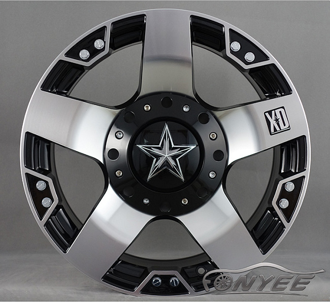 картинка Новые диски KMC XD series Rockstar 1 R20 6X139,7/6X135 ET18 J8,5 черный мат + серебро магазин  StreetTuning 