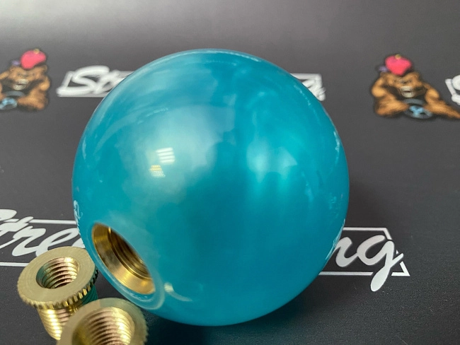 картинка Ручка переключения передач BALL (ШАР), бирюзовый перламутр JDM #2 магазин  StreetTuning 