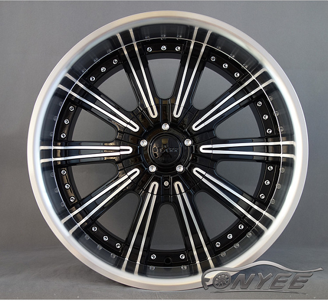 картинка Новые диски STARR 236 R20 6х130 ET30 J8,5 черный глянец + полированная полка магазин  StreetTuning 