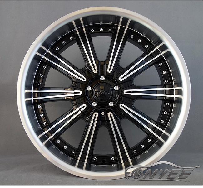 картинка Новые диски STARR 236 R20 6х130 ET30 J8,5 черный глянец + полированная полка магазин  StreetTuning 