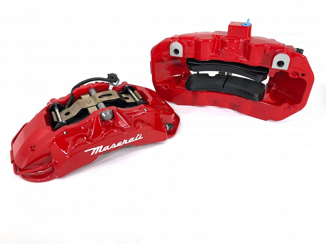 картинка Комплект суппортов 2 шт. Brembo 6 поршней: 30mm - 34mm - 38mm + оригинальные колодки Brembo магазин  StreetTuning 