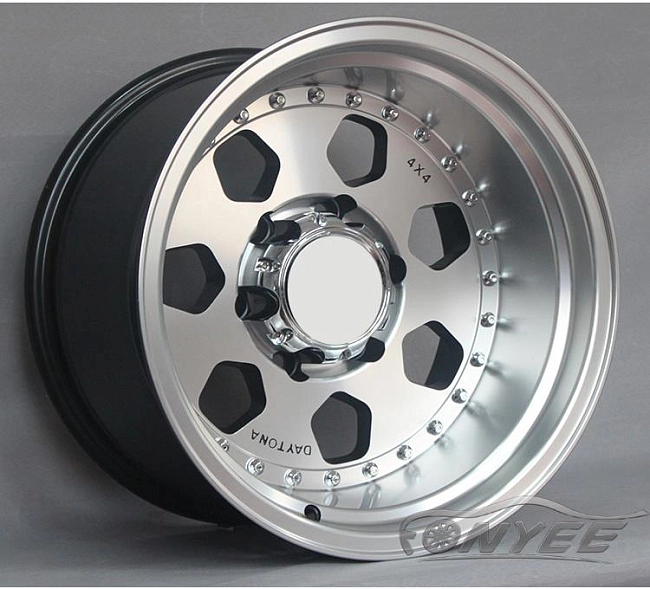 картинка Новые диски Daytona R16 6х139,7 ET-44 J10 серебристые магазин  StreetTuning 