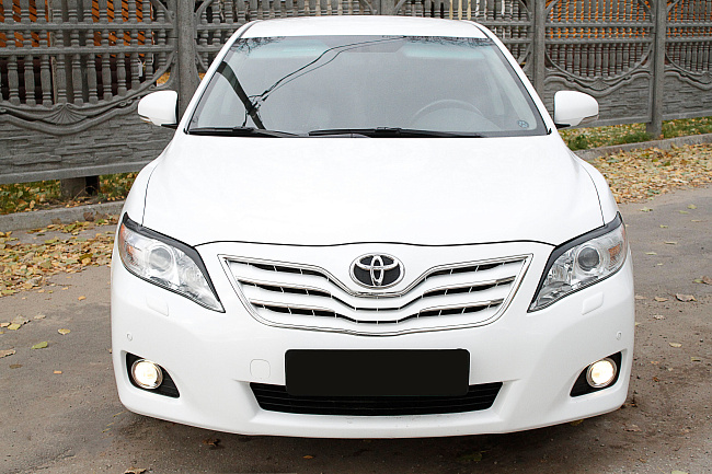 картинка Toyota Camry V40 (рестайлинг) 2009—2011 Накладки на фары (реснички) компл.-2 шт. магазин  StreetTuning 