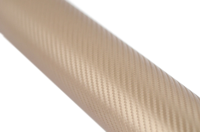 картинка Пленка на тканевой основе под 3D карбон, золотого цвета магазин  StreetTuning 