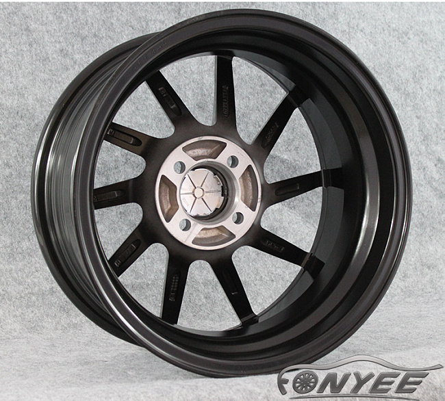 картинка Новые диски Vossen CVT-R Replica R15 4X100 ET35 J7 черный глянец + серебро магазин  StreetTuning 