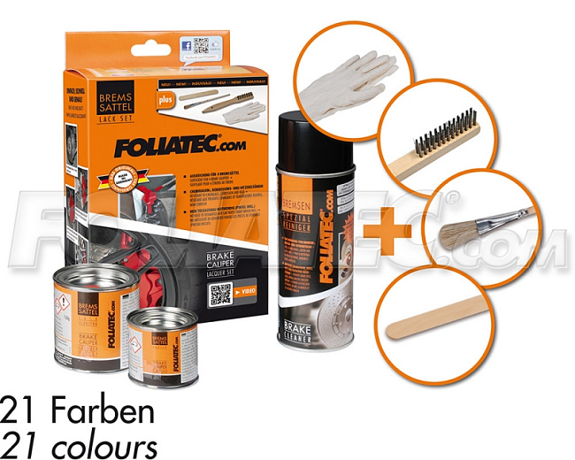 картинка Краска для суппортов FOLIATEC синяя глянцевая RS-Blue (2162) магазин  StreetTuning 