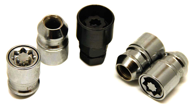 картинка Комплект секретных гаек 1/2-20 35 мм, конус. - 726442EM(35mm) магазин  StreetTuning 