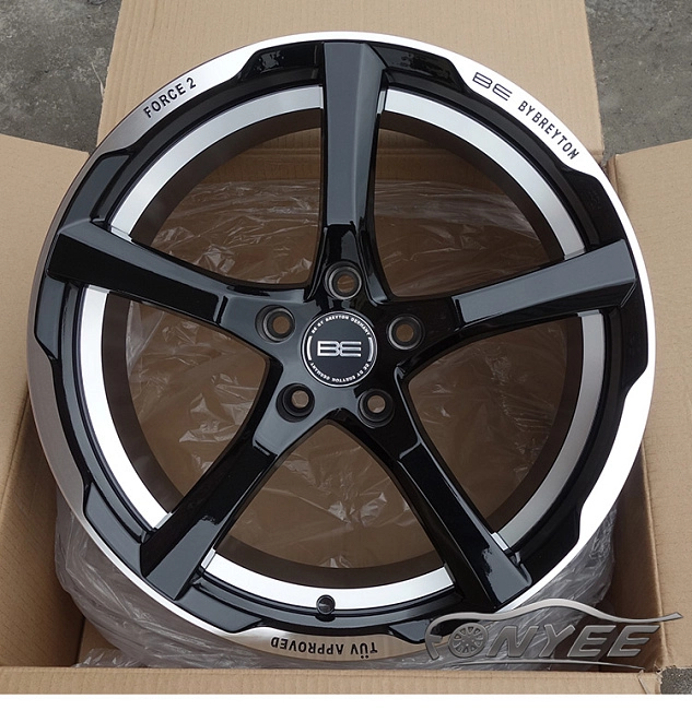 картинка Новые диски BE Breyton R18 5x112 ET35 J8 черные магазин  StreetTuning 