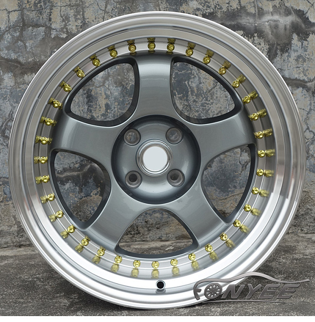 картинка Новые диски WORK Meister S1 R17 4х100 J9 ET20 серые + полированная полка магазин  StreetTuning 