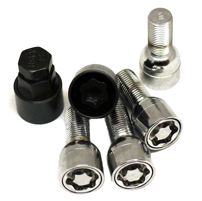 картинка Комплект секретных болтов 14x1.5, 35 мм, сфера. - 684137KK-2Key магазин  StreetTuning 
