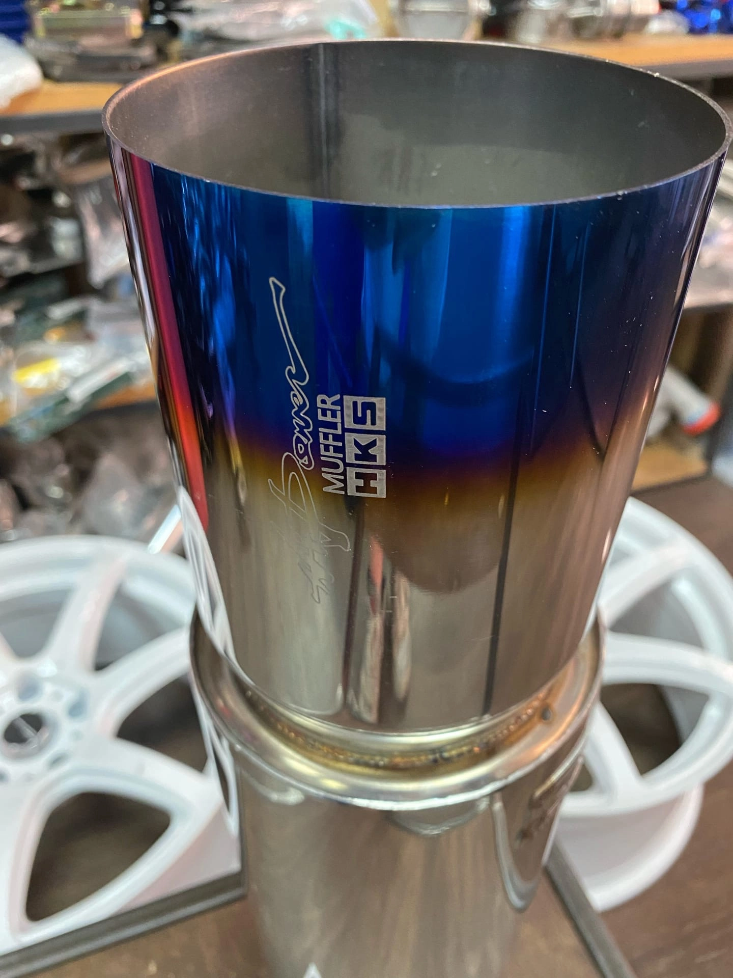 картинка Прямоточная банка HKS Style серии Jasma,D-63x114 мм с напылением магазин  StreetTuning 