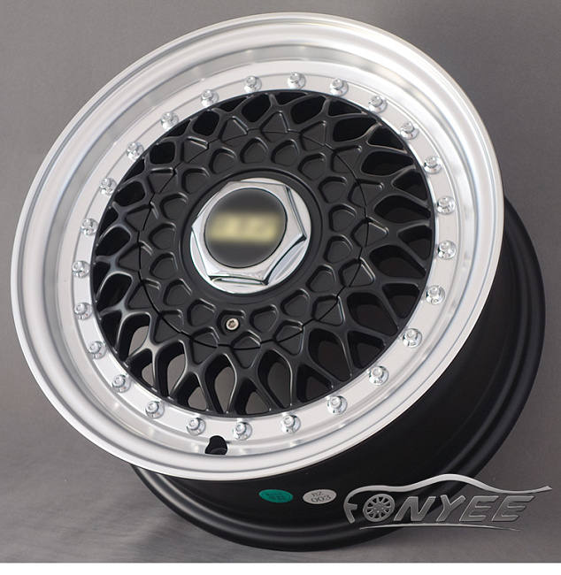 картинка Новые диски BBS RS R13 4X114,3/4X100 ET30 J6 черный глянец + полированная полка магазин  StreetTuning 