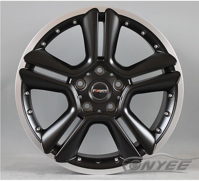 картинка Новые диски MINI Cooper R18 5х120 J7,5 ET52 черный мат + серебро магазин  StreetTuning 