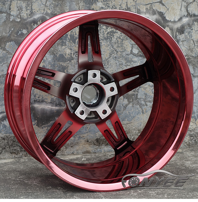 картинка Новые диски AC schnitzer AC1 R18 5X120 ET35 J8 красный хром магазин  StreetTuning 