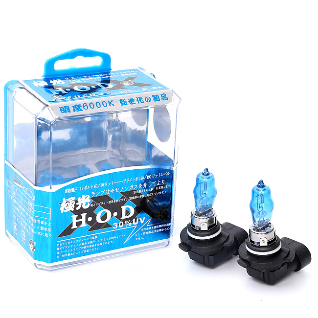 картинка Галогеновые лампочки HOD HB4 (9006) 100W 12V (2ШТ) 6000k магазин  StreetTuning 