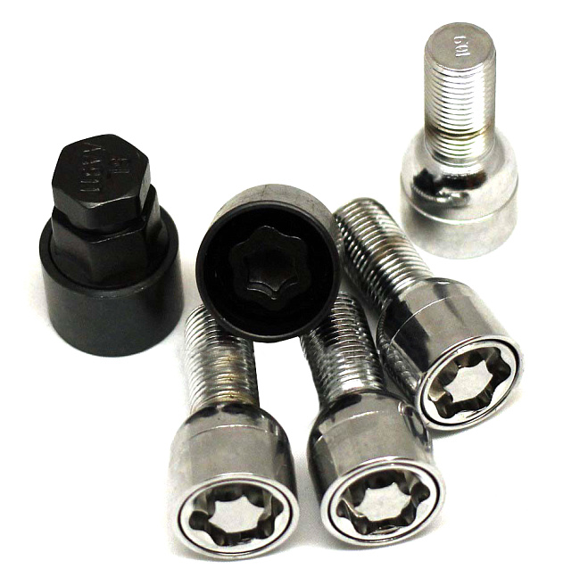 картинка Комплект секретных болтов 14x1.5, 28 мм, сфера. - 684110EM-2Key магазин  StreetTuning 