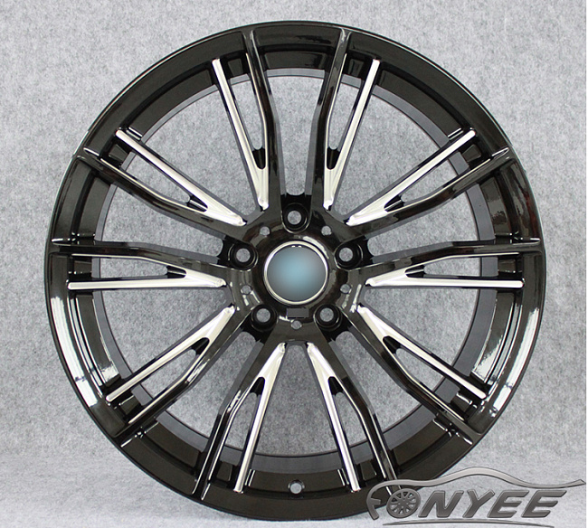 картинка Новые диски BMW A01M R19 5x120 ET35 J8 Черный + серебро магазин  StreetTuning 