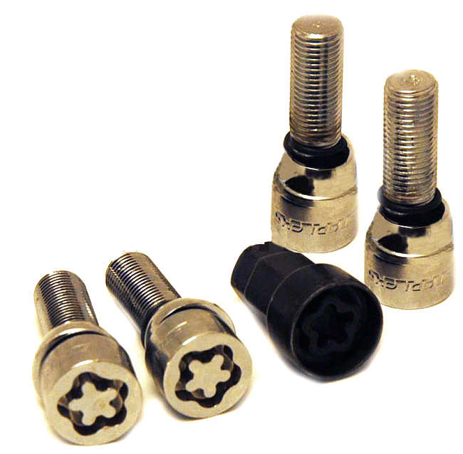 картинка Комплект секретных болтов 14x1.5, 35 мм, сфера. - 684137KK/SL-2Key магазин  StreetTuning 