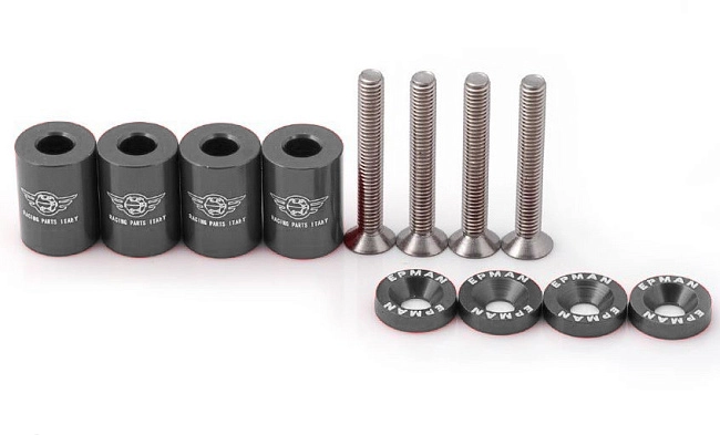 картинка Проставки под капот Epman, серые магазин  StreetTuning 