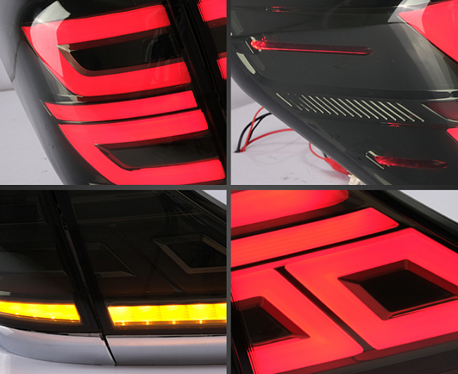 картинка Задние фонари светодиодные Toyota Alphard / Vellfire 2008-2015г темные магазин  StreetTuning 