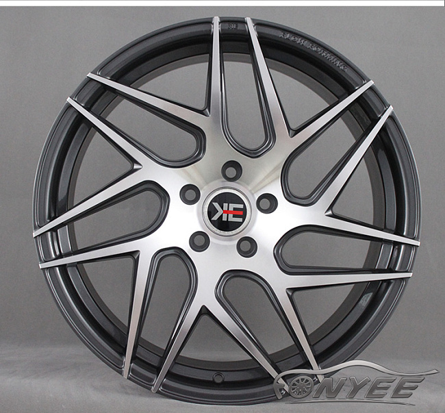 картинка Новые диски KE Flow Forming модель 6 R19 5X112 ET35 J9 темно-серые + серебро магазин  StreetTuning 