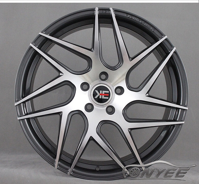 картинка Новые диски KE Flow Forming модель 6 R19 5X112 ET35 J9 темно-серые + серебро магазин  StreetTuning 