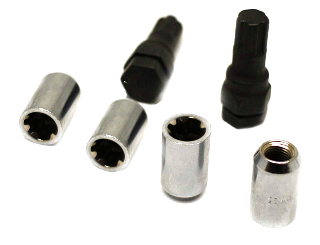 картинка Комплект секретных гаек 12x1.5, 32 мм, конус. - 206445(Starleks)-2Key магазин  StreetTuning 