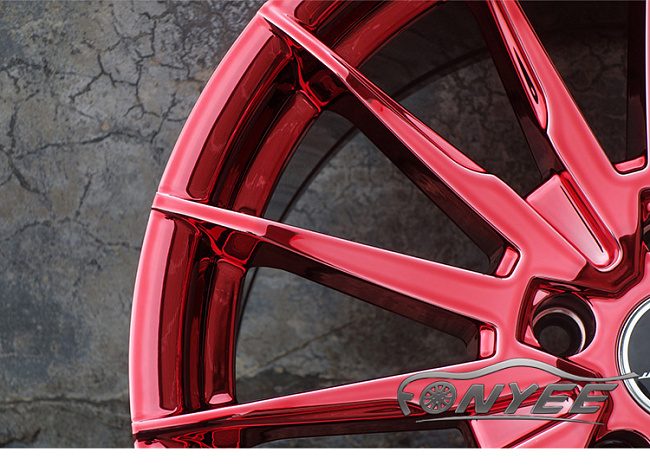 картинка Новые диски WORK URBANZONE FERVORE R18 5X114,3 ET35 J8,0 красный хром магазин  StreetTuning 