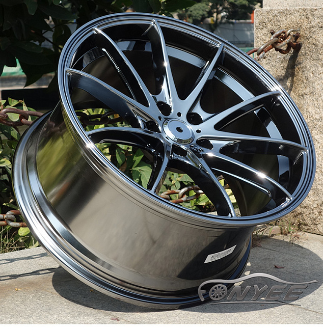 картинка Новые диски Rays G25 R19 5X120 ET33 J9,5 черный хром магазин  StreetTuning 