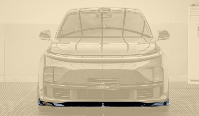 картинка Сплиттер (губа) на передний бампер для Lixiang L9, черный глянец магазин  StreetTuning 