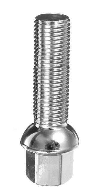 картинка Колесный болт Starleks M14x1.5 высота 40 мм, сфера, ключ 17 мм, хром магазин  StreetTuning 