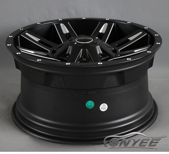 картинка Новые диски STL-HD R18 6x139,7 ET-12 J9 черный мат магазин  StreetTuning 