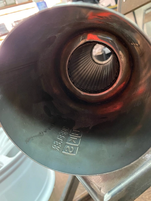 картинка Прямоточная банка HKS Style серии Jasma,D-63x102 мм серебристая магазин  StreetTuning 