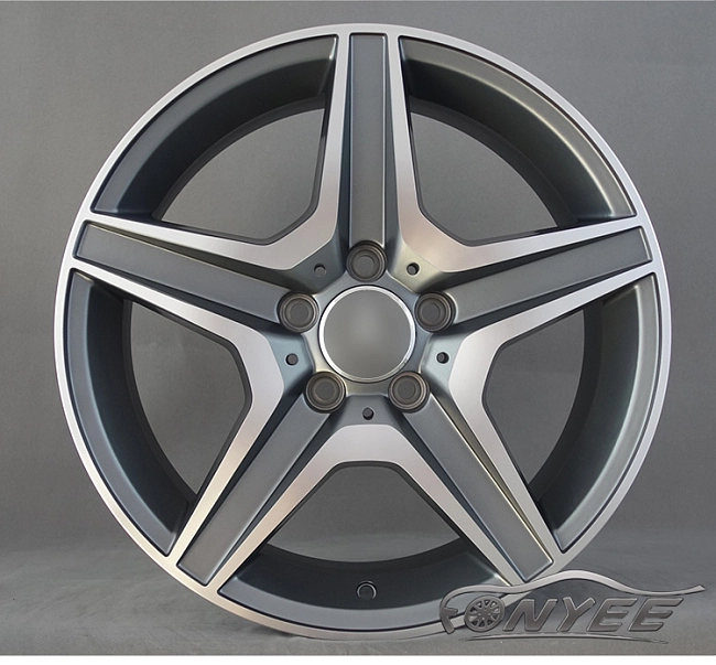 картинка Новые диски WR.05 MERCEDES AMG C63 R17 5x112 ET45 J7,5 серый мат + серебро магазин  StreetTuning 