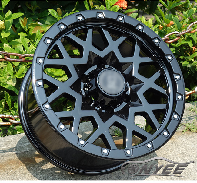 картинка Новые диски Black Rhino Sprocket R17 6X139,7 ET-25 J8,5 черный глянец магазин  StreetTuning 