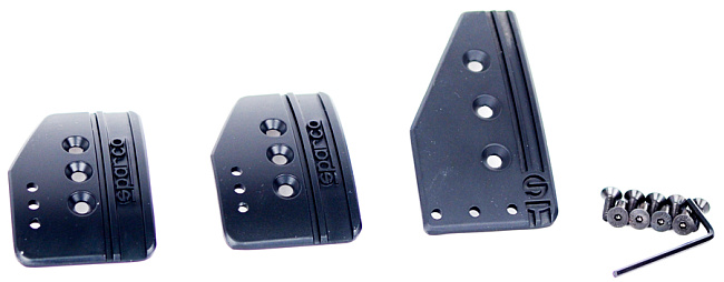 картинка Накладки на педали МКПП Sparco Style, черные магазин  StreetTuning 