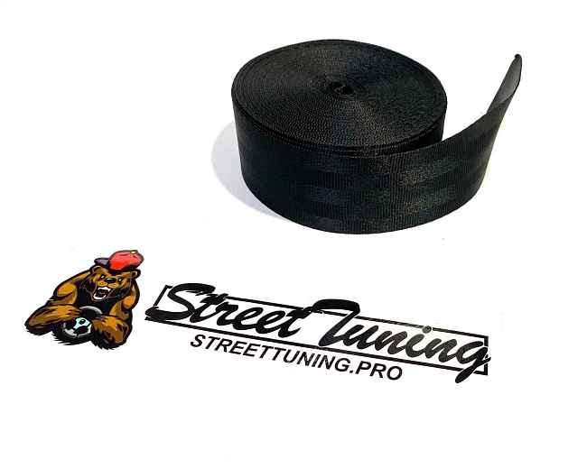 картинка Лента для ремней безопасности Epman, черная, 10 метров. магазин  StreetTuning 