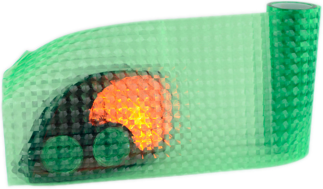 картинка 4D Тонировка для фар, зеленого цвета магазин  StreetTuning 