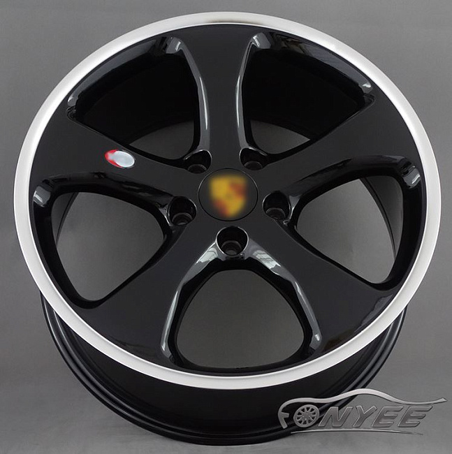 картинка Новые диски Porsche модель 1 R20 5X130 ET55 J11 черные+серебро магазин  StreetTuning 