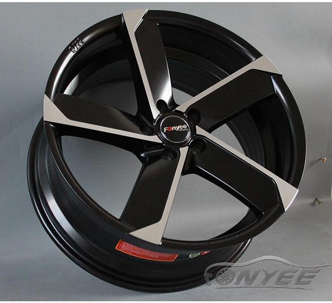 картинка Новые диски Fondmetal 7900 R19 5x112 ET35 J8,5 черные + серебро магазин  StreetTuning 