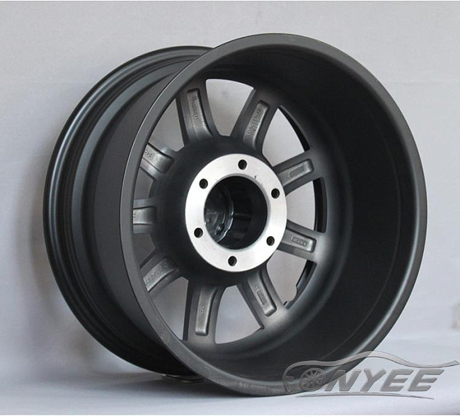 картинка Новые диски R wheels R17 5х127 ET-16 J9 черный мат магазин  StreetTuning 