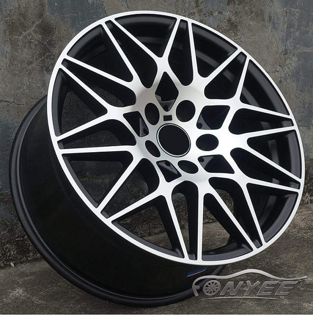 картинка Новые диски BMW AG MGT R18 5x120 ET25 J9,5 черный мат + серебро магазин  StreetTuning 