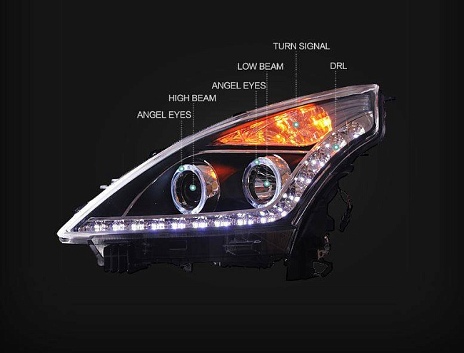 картинка Передние фары для Nissan Teana 2008-2012 магазин  StreetTuning 
