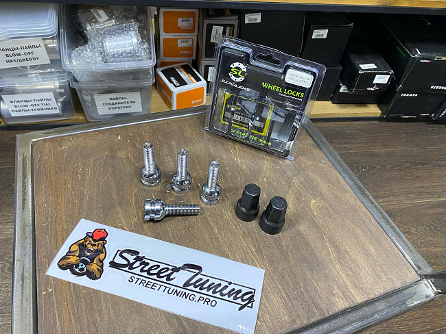 картинка Комплект секретных болтов удлиненных Starleks шаг M12x1,5 35 мм, сфера магазин  StreetTuning 