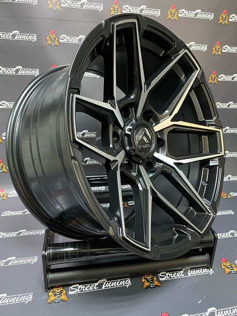 картинка Новые диски FUEL 7046 R17 J9 ET(-12) 6x139.7 Black + Silver цо 110.1 магазин  StreetTuning 