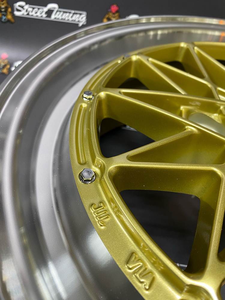 картинка Новые диски Work Equip R14 J5 ET15 4x100 Gold + Silver от магазина  StreetTuning