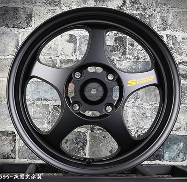 картинка Диски Spoon Sports SW388 R15 J6,5 ET35 4X114,3 black matt магазин  StreetTuning 