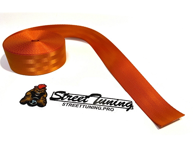 картинка Лента для ремней безопасности Epman, оранжевая, 10 метров. магазин  StreetTuning 