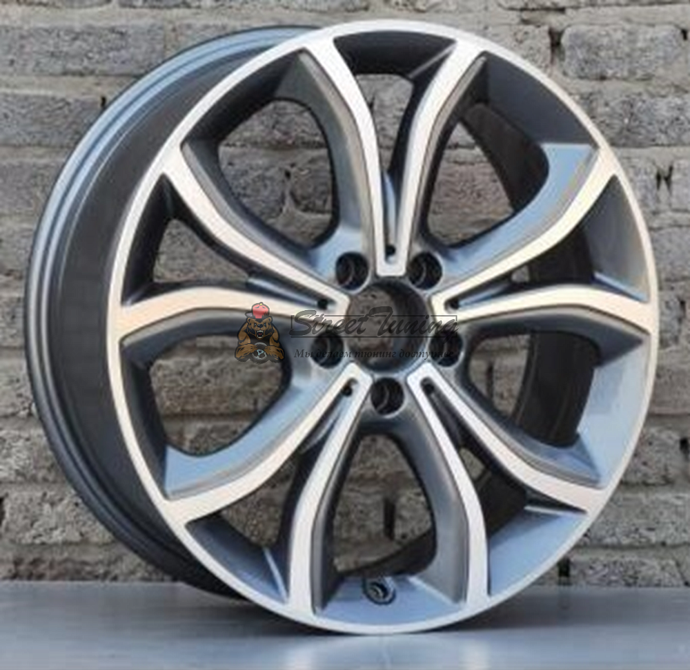 картинка Диски  Mercedes-Benz FBX271  R18 J8 ET43 5X112 gray+polished от магазина  StreetTuning