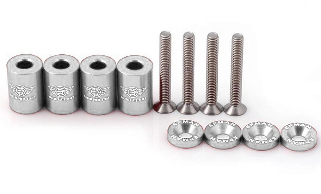 картинка Проставки под капот Epman, серебряный магазин  StreetTuning 